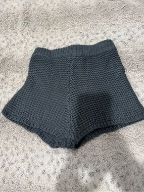 Princess Polly Knit High-Waist Women's Shorts - Charcoal